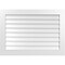 Ekena Millwork Vertical Surface Mount PVC Gable Vent: Non-Functional, w/3-1/2"W x 1"H, Standard Frame, 42"W x 30"H GVPVE42X3001SN - alternate 1